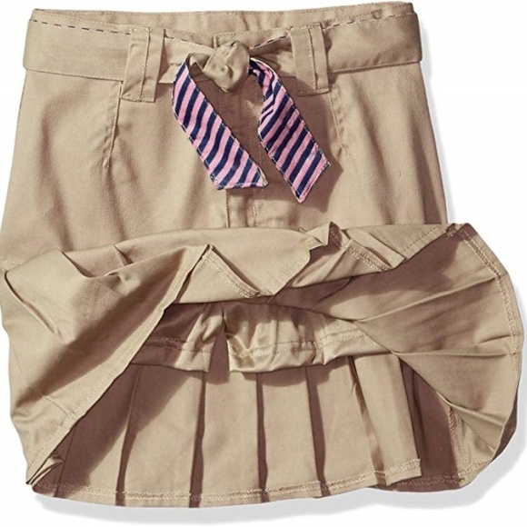 US Polo Assn Girls Sz 4 Khaki Scooter Skirt Skort - Picture 1 of 5